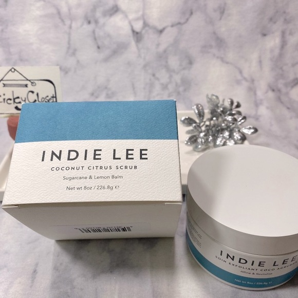 Indie Lee Coconut Citrus Scrub Sugarcane & Lemon Balm, NEW - Full Size 8 oz. - Picture 3 of 11
